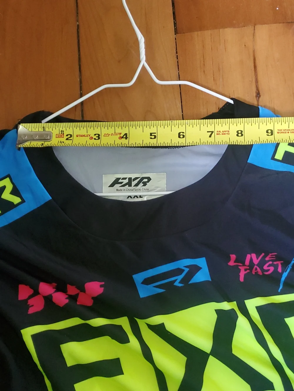 FXR Men's Black Neon Graphic Moto Shirt - Picture 6 of 9